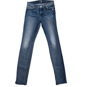 7 For All Mankind Women's Skinny Jeans - Dark Blue